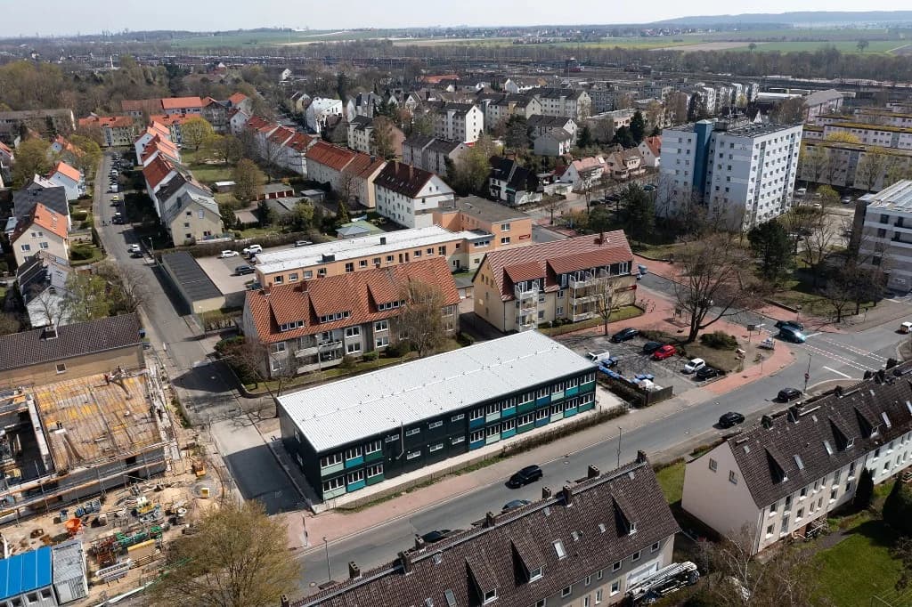 Architektur- und Immobilienfotografie – Luftbild Wohnquartier Hannover